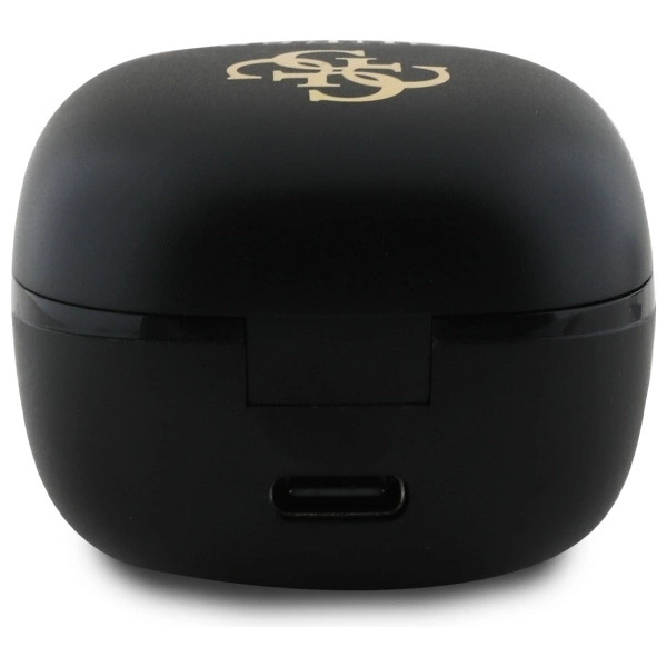 Guess Bluetooth headphones GUTWSJ144ESK TWS + docking station black/black Iridescent 4G Printed Logoeng
