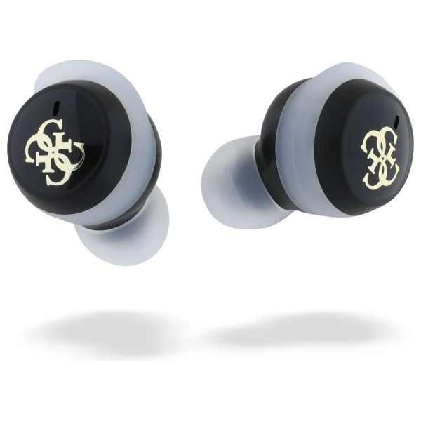 Guess Bluetooth headphones GUTWSJ144ESK TWS + docking station black/black Iridescent 4G Printed Logoeng
