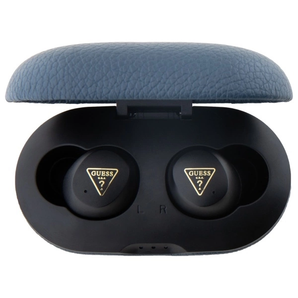 Guess Bluetooth headphones GUTWSPGTSPSB TWS + docking station blue/blue Grained Classic Logoeng