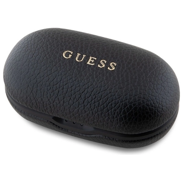 Guess Bluetooth headphones GUTWSPGTSPSK TWS + docking station black/black Grained Classic Logoeng