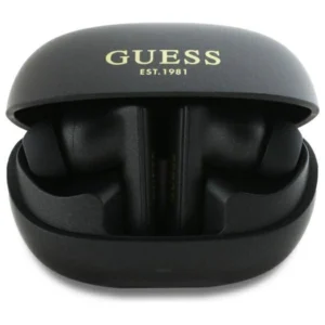 Guess Bluetooth headphones GUTWST88MCTGK TWS + docking station black/black Capsule Printed Logoeng