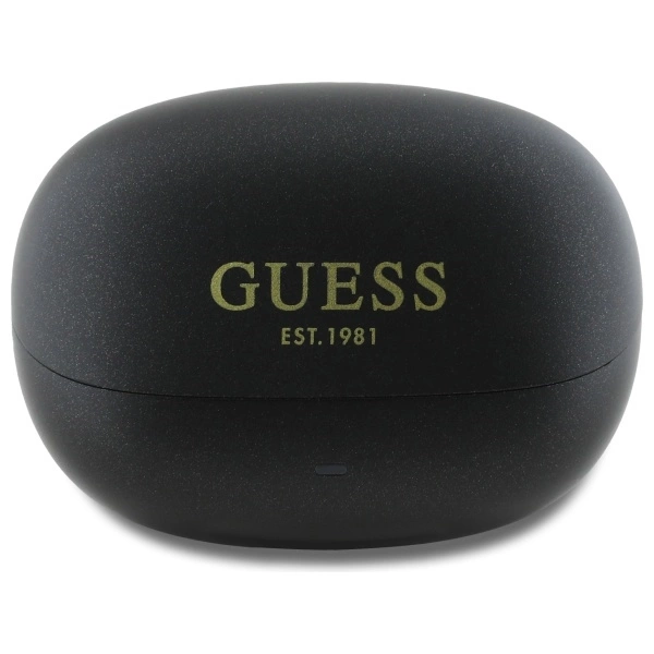 Guess Bluetooth headphones GUTWST88MCTGK TWS + docking station black/black Capsule Printed Logoeng