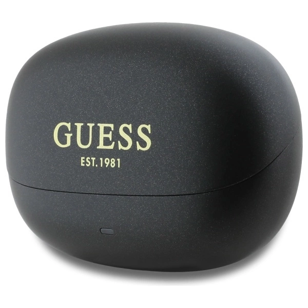Guess Bluetooth headphones GUTWST88MCTGK TWS + docking station black/black Capsule Printed Logoeng