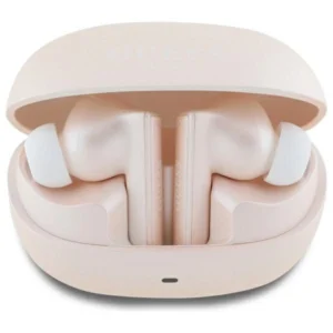 Guess Bluetooth Headphones GUTWST88MCTGP TWS + Docking Station Pink Capsule Printed Logoeng