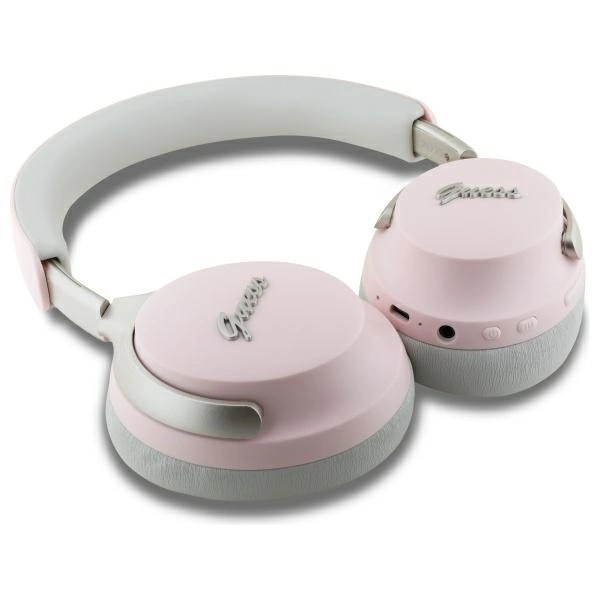 Guess Bluetooth ANC/ENC Headphones GUBHC22PSBCSMP Pink DB Metal Script Logoeng