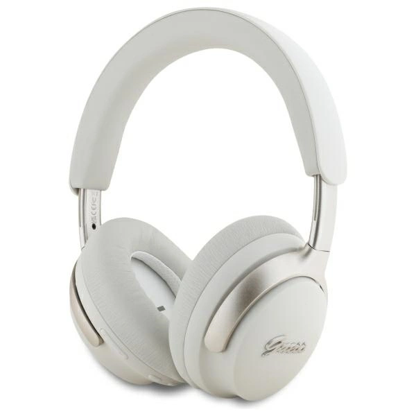 Guess Bluetooth ANC Headphones GUBHC22PSFCSME Beige/Beige Metal Script Logoeng