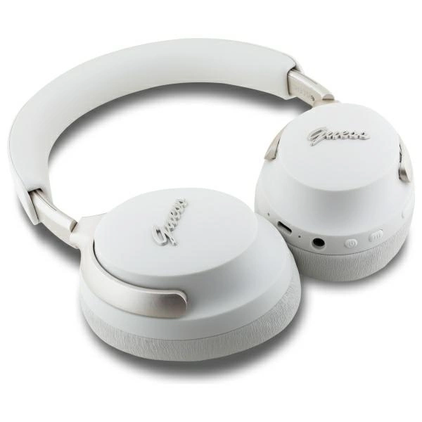 Guess Bluetooth ANC Headphones GUBHC22PSFCSME Beige/Beige Metal Script Logoeng