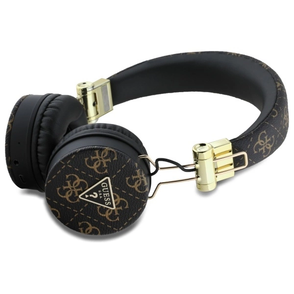 Guess Bluetooth ENC GUBH70E4PTMK on-ear headphones black/black 4G Triangle Round Shapeeng