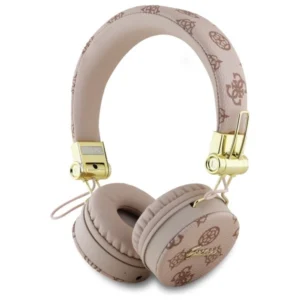 Guess Bluetooth ENC GUBH70EPOSMW Brown/Brown Peony Script Round Shape Headphoneseng