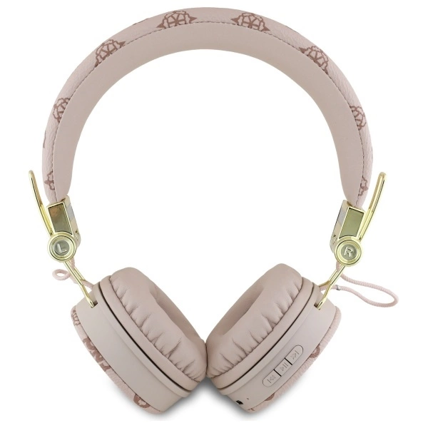 Guess Bluetooth ENC GUBH70EPOSMW Brown/Brown Peony Script Round Shape Headphoneseng