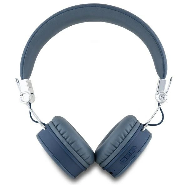 Guess Bluetooth ENC GUBH70PGTSPSB on-ear headphones blue/blue Grained Classic Round Shapeeng