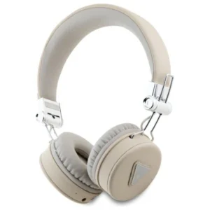 Guess Bluetooth on-ear headphones ENC GUBH70PGTSPSE beige/beige Grained Classic Round Shapeeng