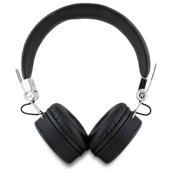 Guess Bluetooth ENC GUBH70PGTSPSK on-ear headphones black/black Grained Classic Round Shapeeng