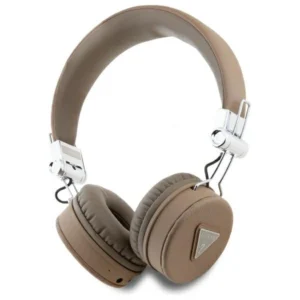Guess Bluetooth ENC GUBH70PGTSPSW Brown Grained Classic Round Shape Headphoneseng