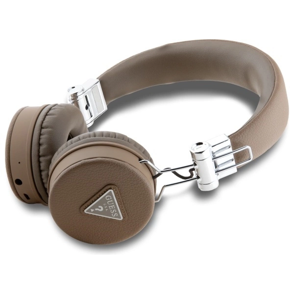 Guess Bluetooth ENC GUBH70PGTSPSW Brown Grained Classic Round Shape Headphoneseng