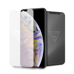 Guess Invisible Logo Tempered Glass for iPhone Xs Maxeng