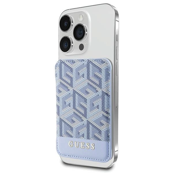 Guess GCube Stripe MagSafe Wallet - Blueeng