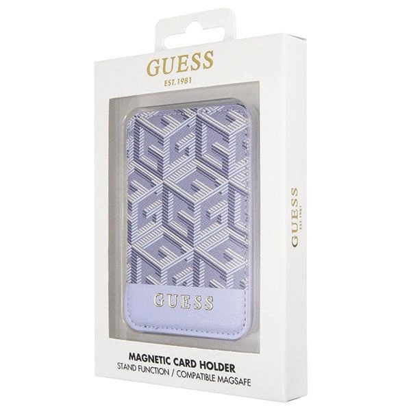 Guess GCube Stripe MagSafe Wallet - Blueeng