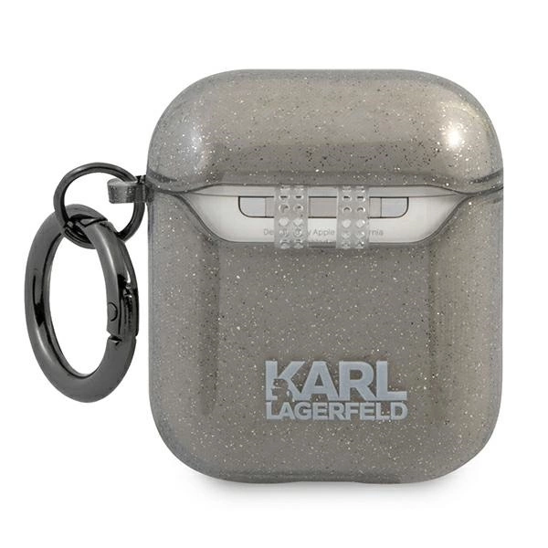 Karl Lagerfeld KLA2UCHGK AirPods 1/2 cover black/black Glitter Choupetteeng