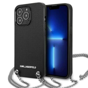 Karl Lagerfeld Monogram Plaque Case for iPhone 13 Pro / 13 6.1" - Blackxeng