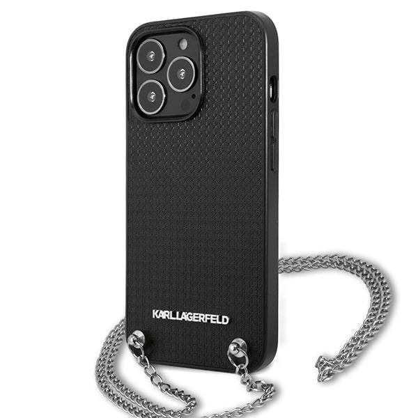 Karl Lagerfeld Monogram Plaque Case for iPhone 13 Pro / 13 6.1" - Blackxeng