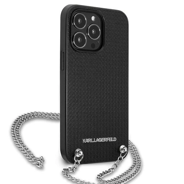 Karl Lagerfeld Monogram Plaque Case for iPhone 13 Pro / 13 6.1" - Blackxeng