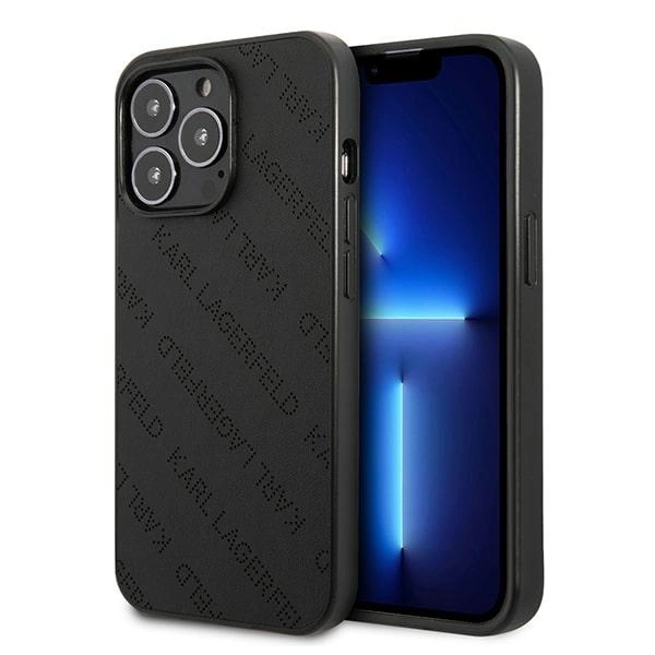 Karl Lagerfeld Perforated Allover Case for iPhone 13 Pro / 13 6.1" - Blackeng