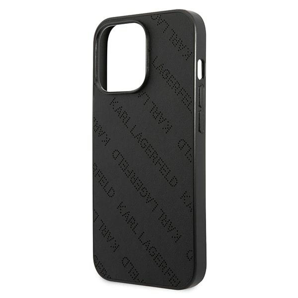 Karl Lagerfeld Perforated Allover Case for iPhone 13 Pro / 13 6.1" - Blackeng