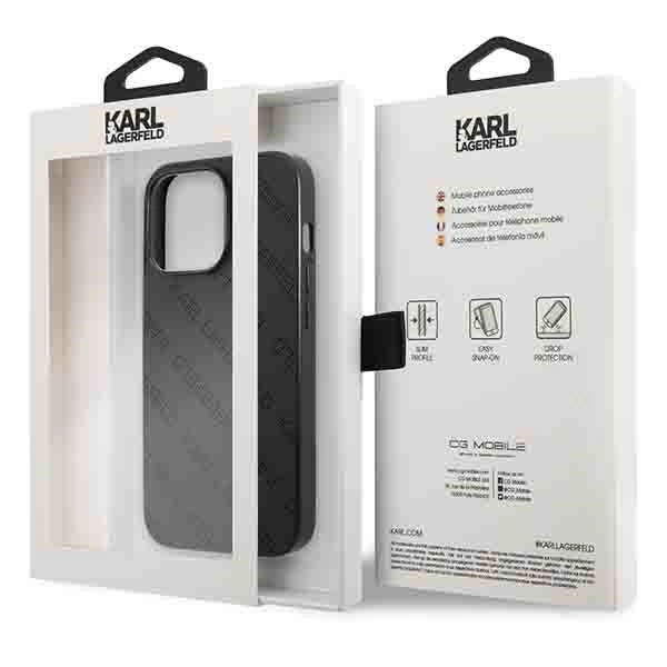 Karl Lagerfeld Perforated Allover Case for iPhone 13 Pro / 13 6.1" - Blackeng