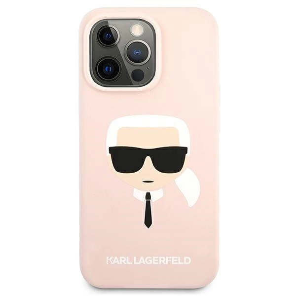 Karl Lagerfeld Silicone Karl`s Head Case for iPhone 13 Pro / 13 6.1" - Light Pinkeng