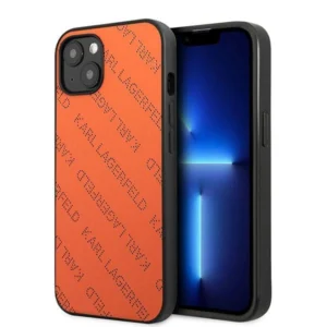 Karl Lagerfeld Perforated Allover Case for iPhone 13 / 14 / 15 6.1" - Orangeeng