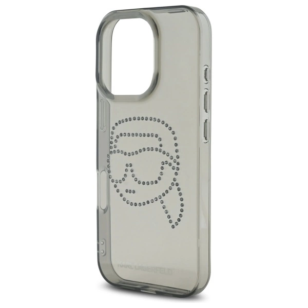 Karl Lagerfeld KLHCP16XHKHDCELK iPhone 16 Pro Max 6.9" black/black hardcase IML Rhinestones Karl Headeng