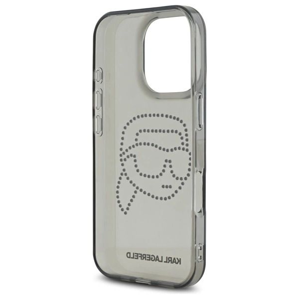 Karl Lagerfeld KLHCP16XHKHDCELK iPhone 16 Pro Max 6.9" black/black hardcase IML Rhinestones Karl Headeng