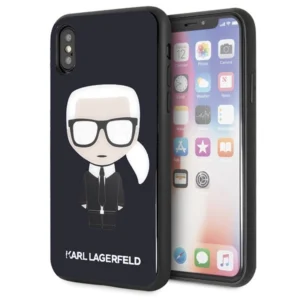 Karl Lagerfeld Iconic Karl Glitter iPhone X/XS Case - Blackeng