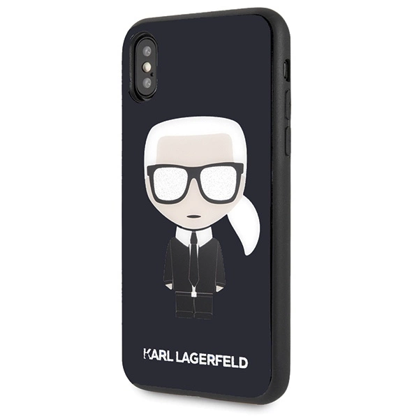 Karl Lagerfeld Iconic Karl Glitter iPhone X/XS Case - Blackeng