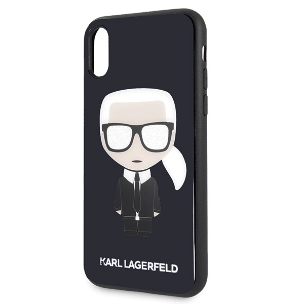 Karl Lagerfeld Iconic Karl Glitter iPhone X/XS Case - Blackeng