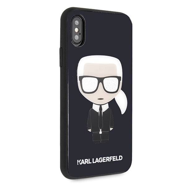 Karl Lagerfeld Iconic Karl Glitter iPhone X/XS Case - Blackeng