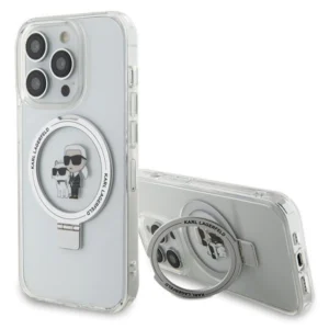 Karl Lagerfeld KLHMP15LHMRSKCH iPhone 15 Pro 6.1" white/white hardcase Ring Stand Karl&Choupette MagSafeeng