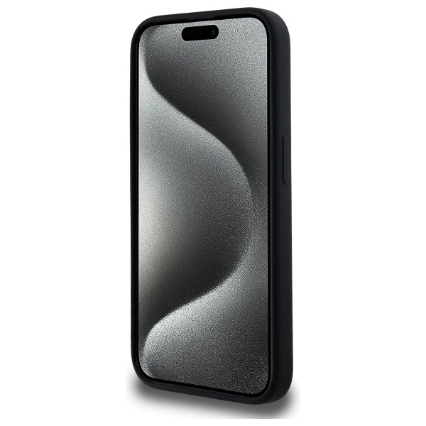 Karl Lagerfeld KLHMP15LSKHPPLK iPhone 15 Pro 6.1" black/black hardcase Silicone Karl Head Print MagSafeeng