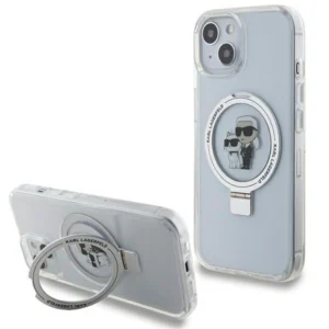 Karl Lagerfeld KLHMP15SHMRSKCH iPhone 15 / 14 / 13 6.1" white/white hardcase Ring Stand Karl&Choupette MagSafeeng