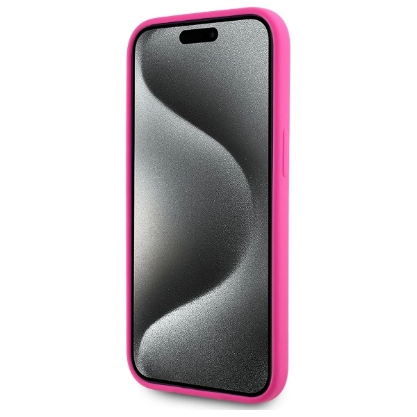 Karl Lagerfeld KLHMP15SSKHPPLF iPhone 15 6.1" fuchsia/fuschia hardcase Silicone Karl Head Print MagSafeeng