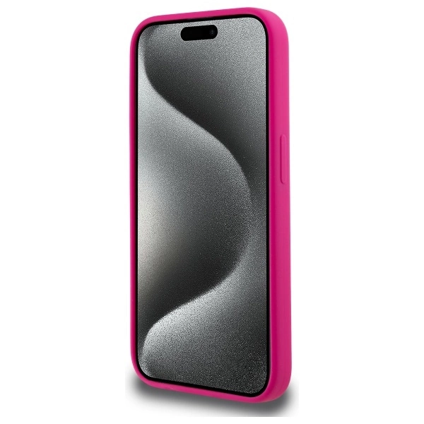 Karl Lagerfeld KLHMP15XSKHPPLF iPhone 15 Pro Max 6.7" fuchsia/fuschia hardcase Silicone Karl Head Print MagSafeeng