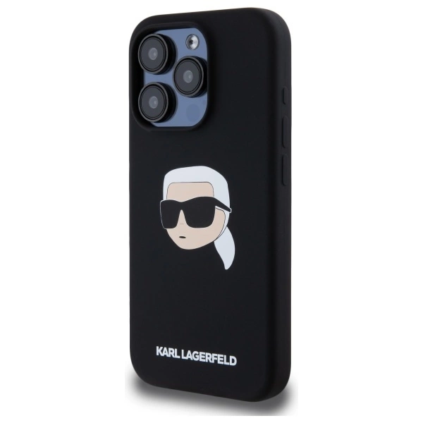 Karl Lagerfeld KLHMP15XSKHPPLK iPhone 15 Pro Max 6.7" black/black hardcase Silicone Karl Head Print MagSafeeng