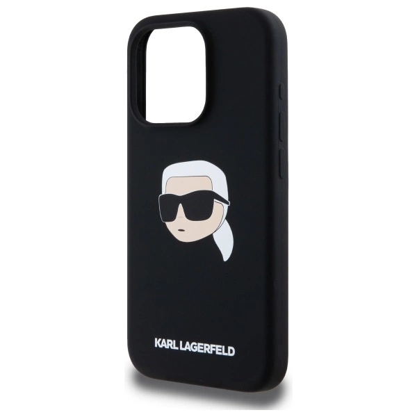 Karl Lagerfeld KLHMP15XSKHPPLK iPhone 15 Pro Max 6.7" black/black hardcase Silicone Karl Head Print MagSafeeng
