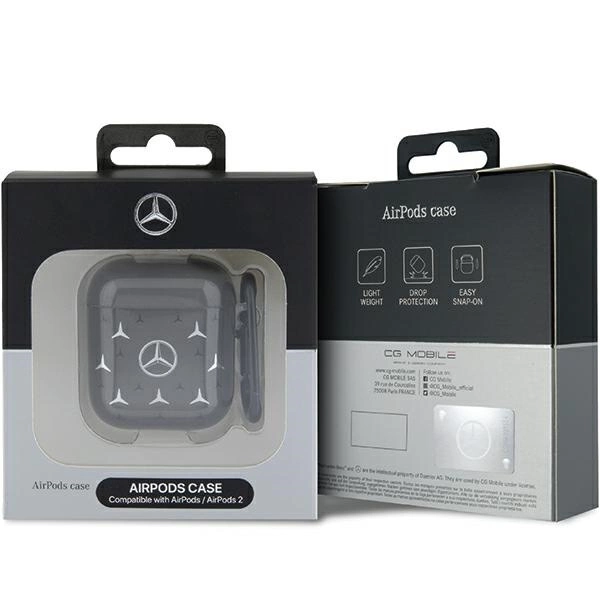 Mercedes MEA28DPMGS AirPods 1/2 cover black/black Large Star Patterneng