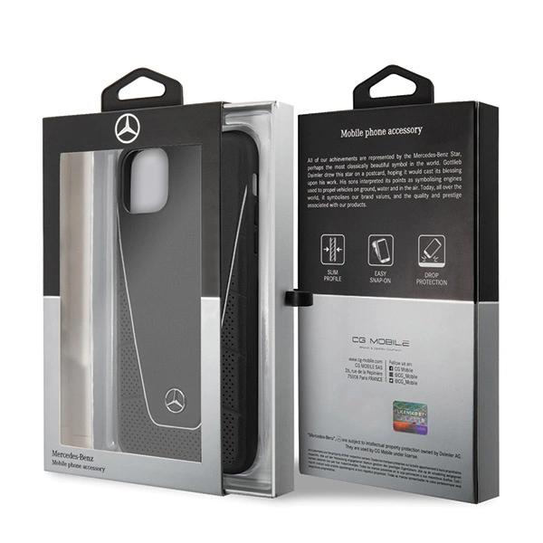 Mercedes Pattern Line iPhone 11 Pro Max Case - Blackeng