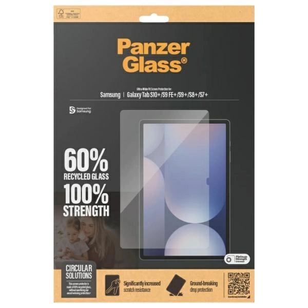 187637_4 PanzerGlass Ultra-Wide Fit Tempered Glass for Samsung Galaxy Tab S7+ / S8+ / S9+ / S9 FE+ / S10+eng