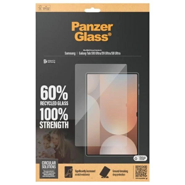 PanzerGlass Ultra-Wide Fit Tempered Glass for Samsung Galaxy Tab S8 Ultra / S9 Ultra / S10 Ultraeng
