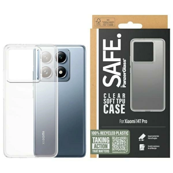 SAFE by PanzerGlass Case for Xiaomi 14T Pro - Transparenteng