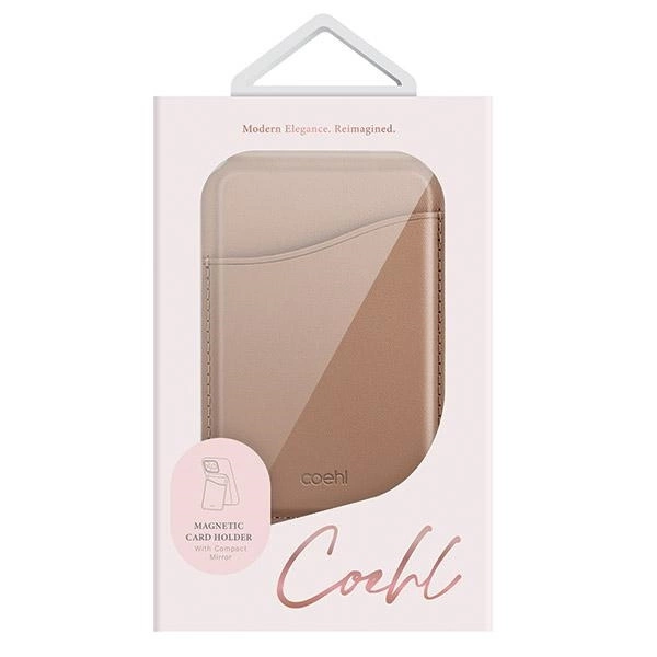 Uniq Coehl Esme Magnetic Wallet with Mirror and Stand Beige/Dusty Nudeeng